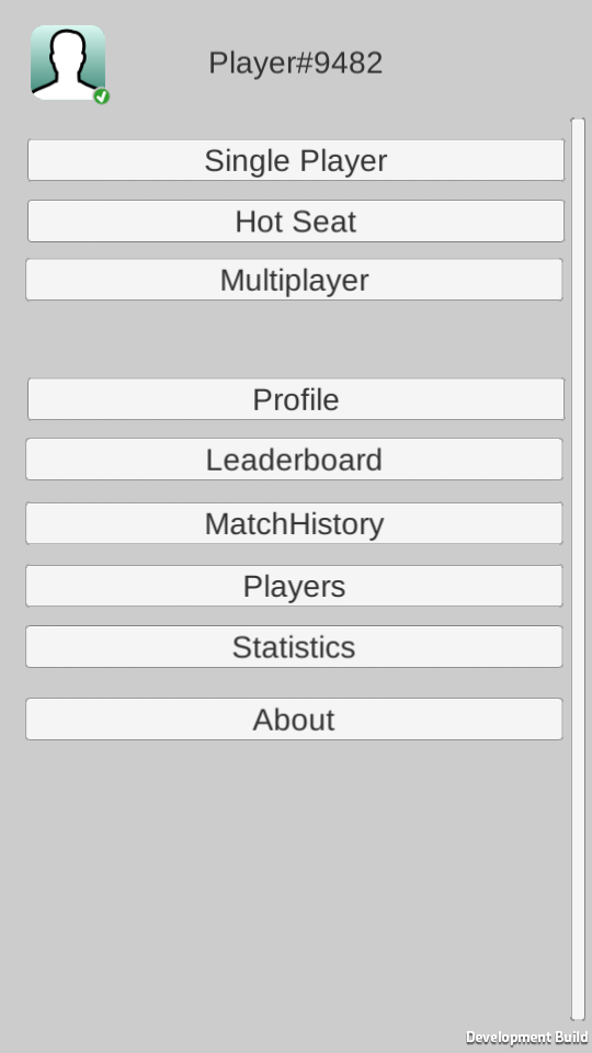 Android Example Menu Screen