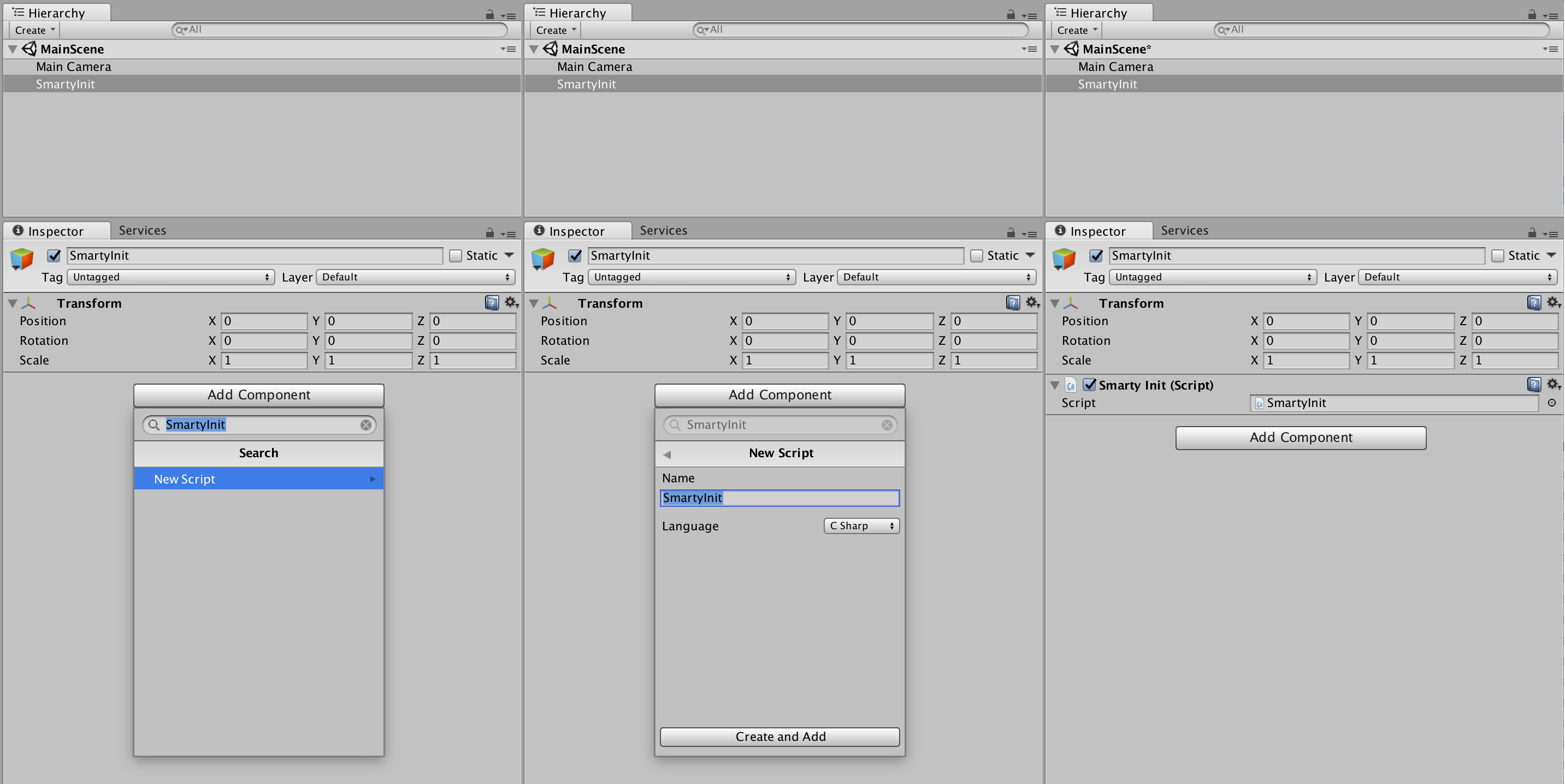Add SmartyInit script