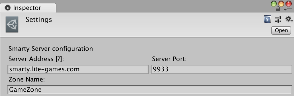 Smarty server settings